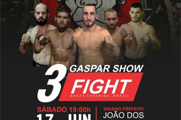 Gaspar Show Fight será realizado no próximo dia 10 e organizador aponta: ‘Vai ser um show’