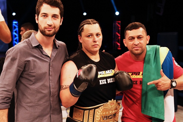Val Stanski é a nova campeã dos super-médios feminino do WGP (Foto: David Leite)