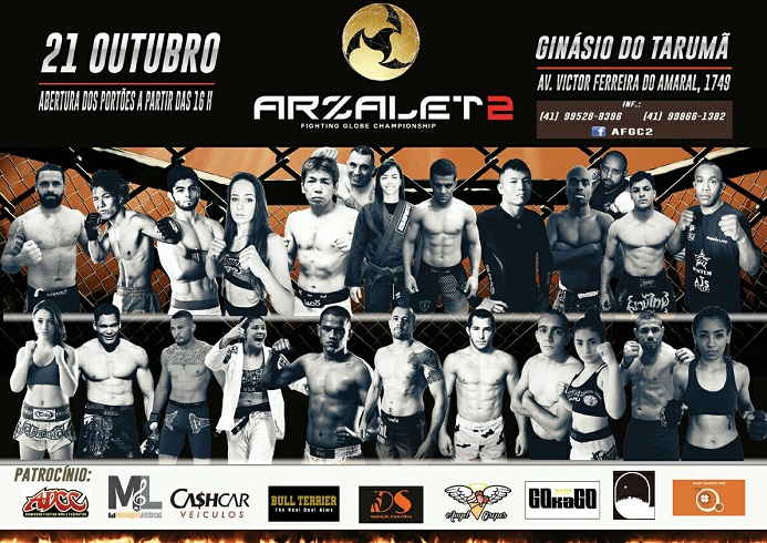 Com duelos Brasil x Japão e mais, Arzalet Fighting Globe Championship II desembarca em Curitiba; confira