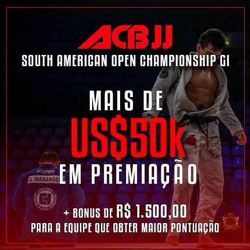 Maior organização de lutas da Europa, ACB JJ promove Open em São Paulo com US$ 50 mil em prêmios