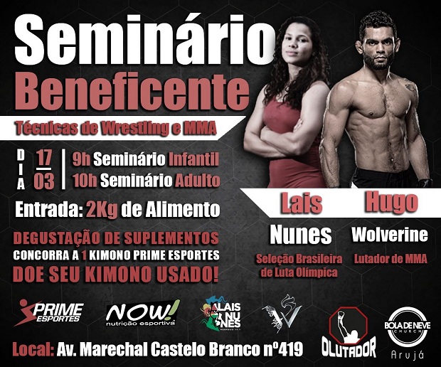 Hugo Wolverine e Lais Nunes vão ministrar seminário beneficente no interior de São Paulo (Foto: Reprodução)