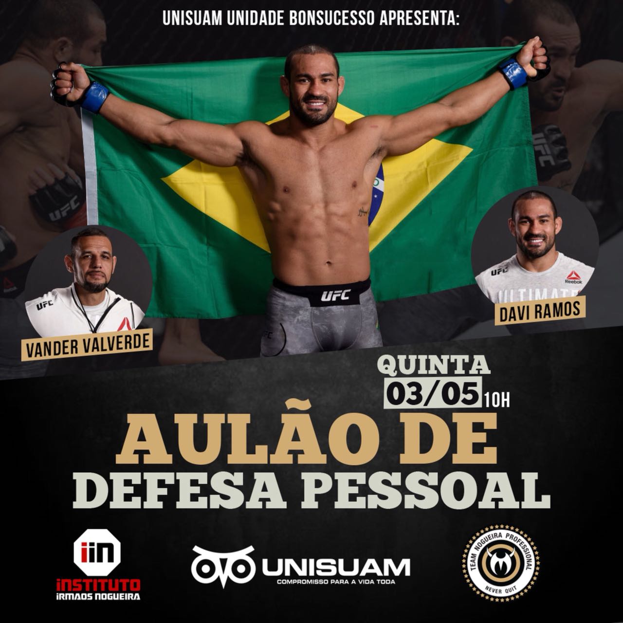 Com distribuição de ingressos para pesagem do UFC 224, Davi Ramos realiza aulão beneficente no Rio