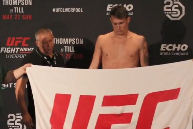 Till fica quase 2kg acima do permitido, mas luta contra Thompson é confirmada no UFC Liverpool