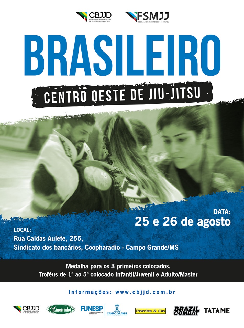 CBJJD e FJJD-MS preparam grande festa para o primeiro Brasileiro Centro-Oeste de Jiu-Jitsu; confira