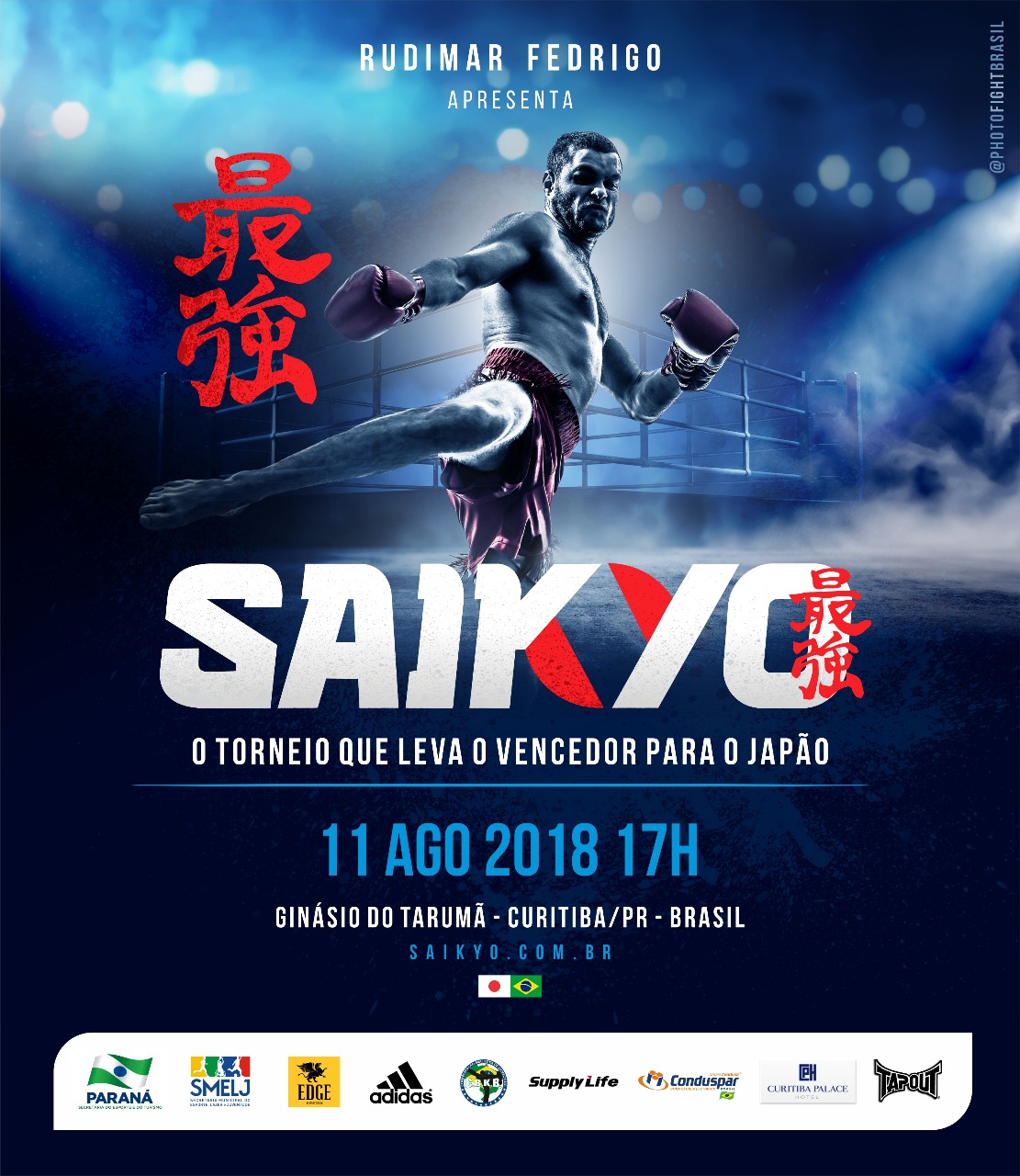 Saikyo define lutadores de GP de Kickboxing que vai levar campeão para disputar o Rizin FF no Japão