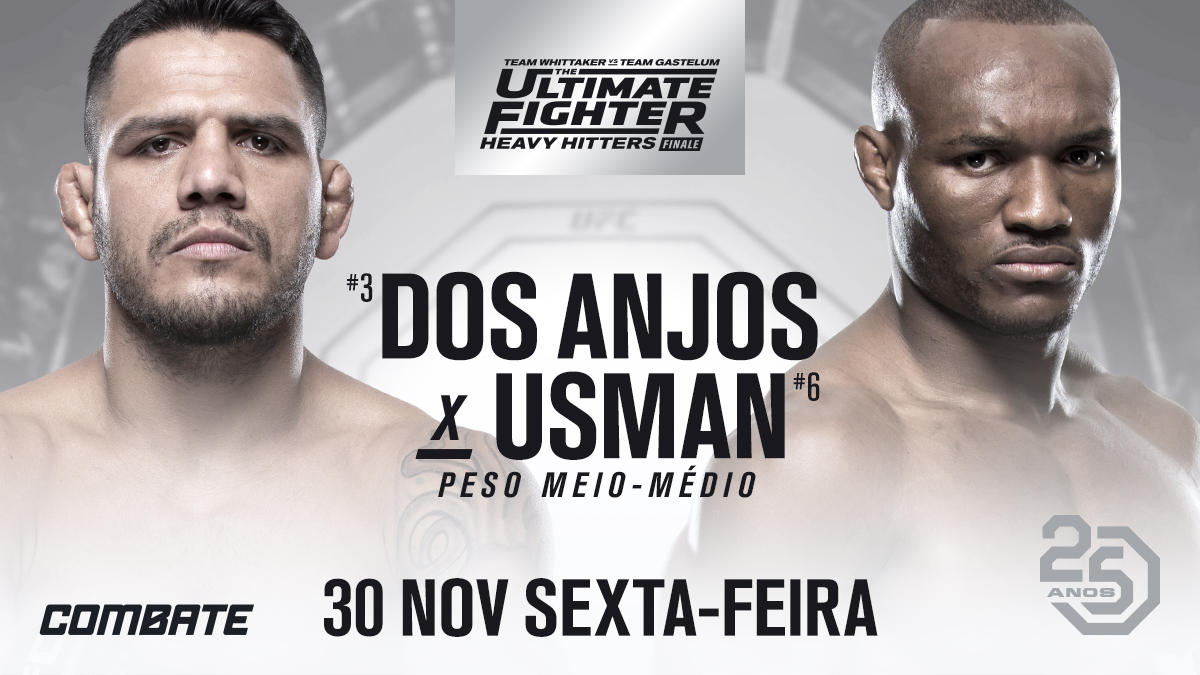 UFC anuncia Rafael dos Anjos x Kamaru Usman como luta principal do TUF 28 Finale; saiba mais