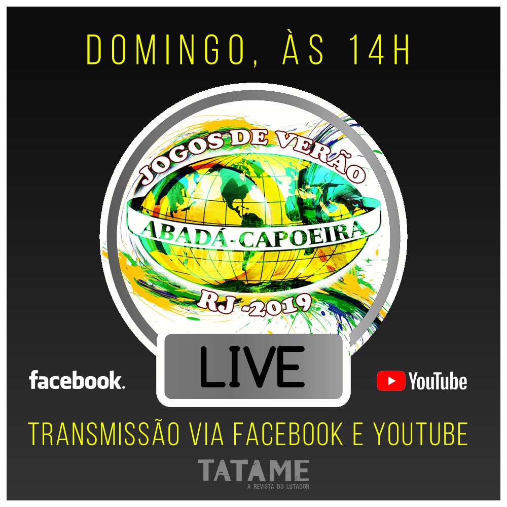 Jogos de Verão Abadá-Capoeira terão transmissão ao vivo da TATAME TV neste domingo (27); saiba mais