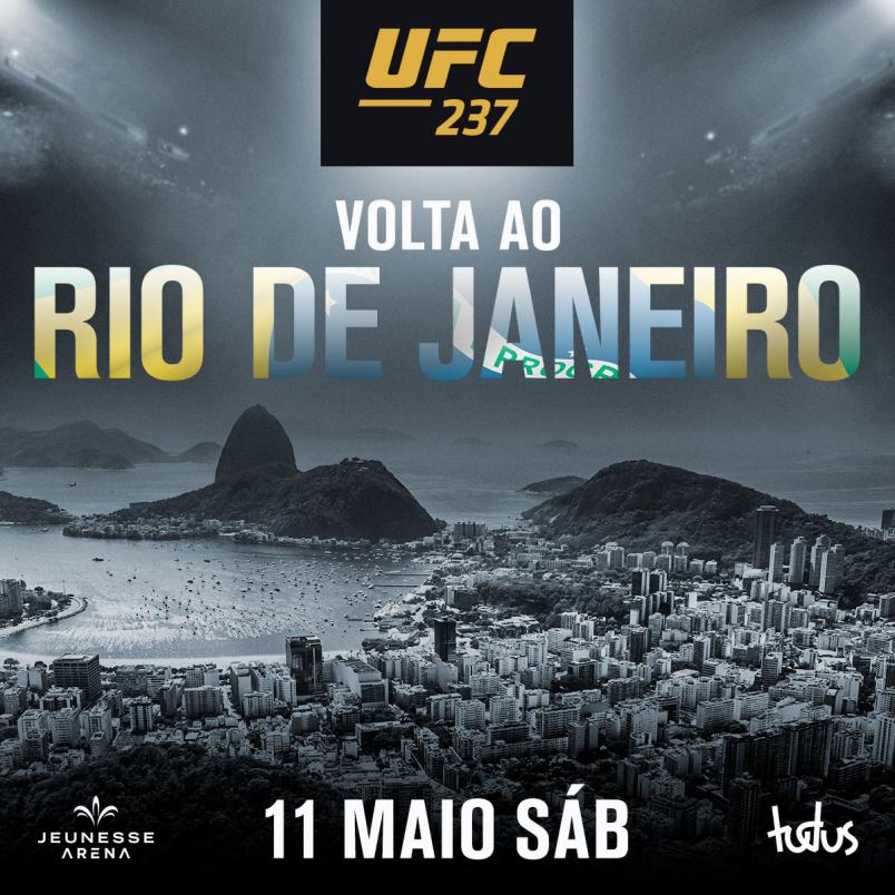 UFC 237 é confirmado para acontecer no Rio de Janeiro, em maio; veja mais sobre