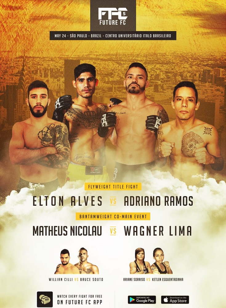 Entre sonhos e cinturões, Adriano Ramos e Elton Alves falam em fazer história no Future FC 5; veja