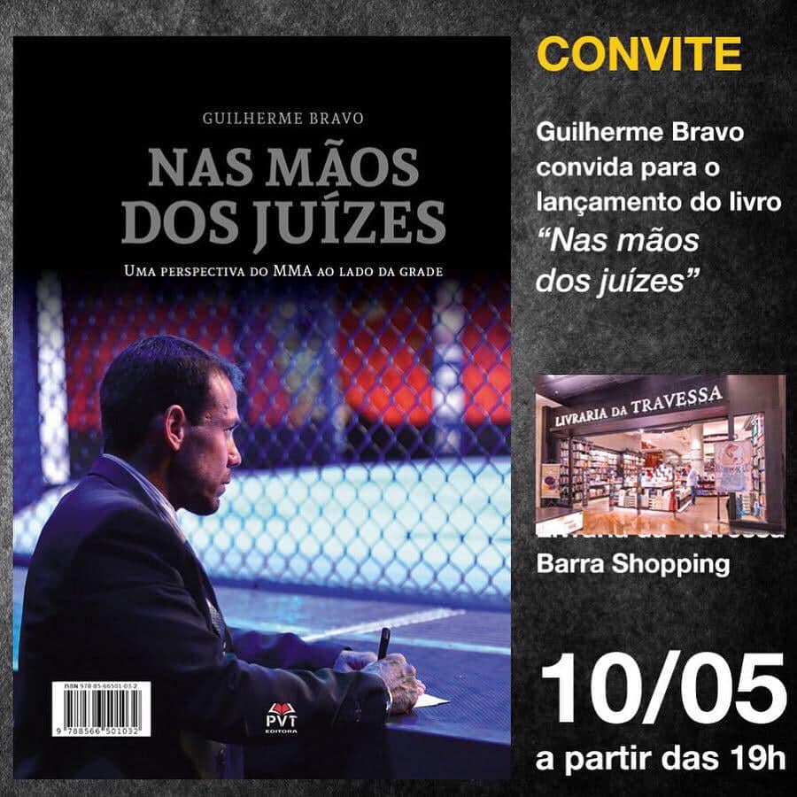 Árbitro brasileiro do UFC lança livro nesta sexta-feira (10) e diz: ‘É uma ferramenta detalhada’