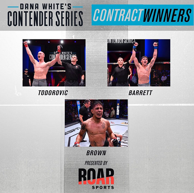 Temporada do Contender Series chega ao fim com mais três lutadores contratados pelo UFC; saiba mais