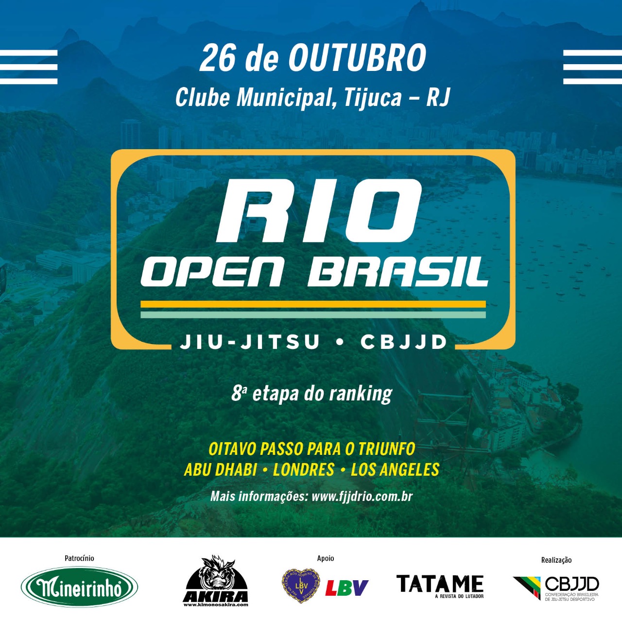 Na reta final da temporada 2019, FJJD-Rio abre inscrições para oitava etapa do Circuito Rio Mineirinho em outubro