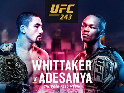 Robert Whittaker e Israel Adesanya fazem unificação dos cinturões dos médios no UFC 243; confira