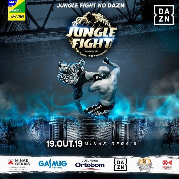 Jungle Fight No DAZN 96, em Minas Gerais, tem card divulgado e dois cinturões em jogo; veja