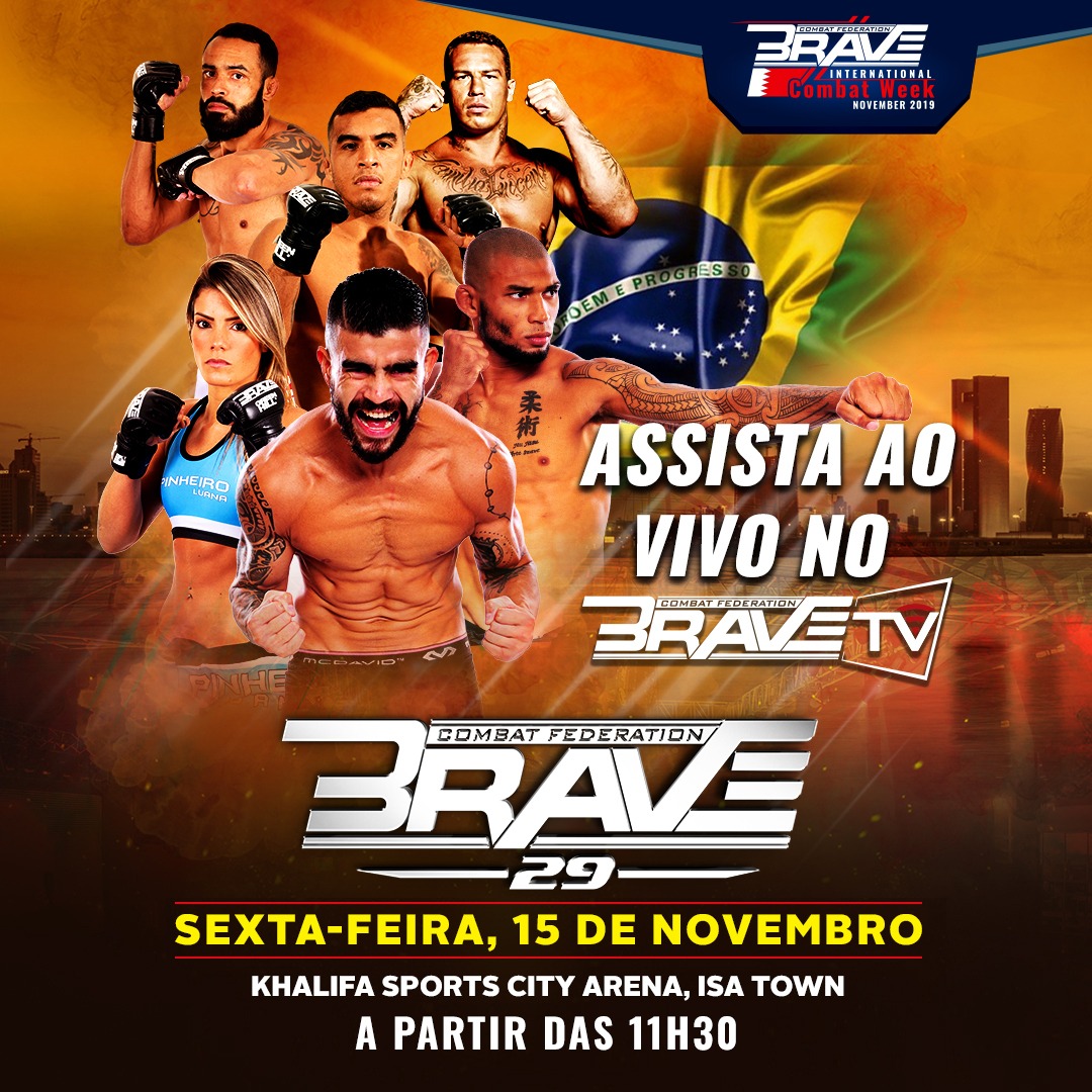 Com ‘esquadrão brasileiro’, BRAVE 29 terá transmissão online e gratuita no Brasil nesta sexta-feira (15); saiba mais