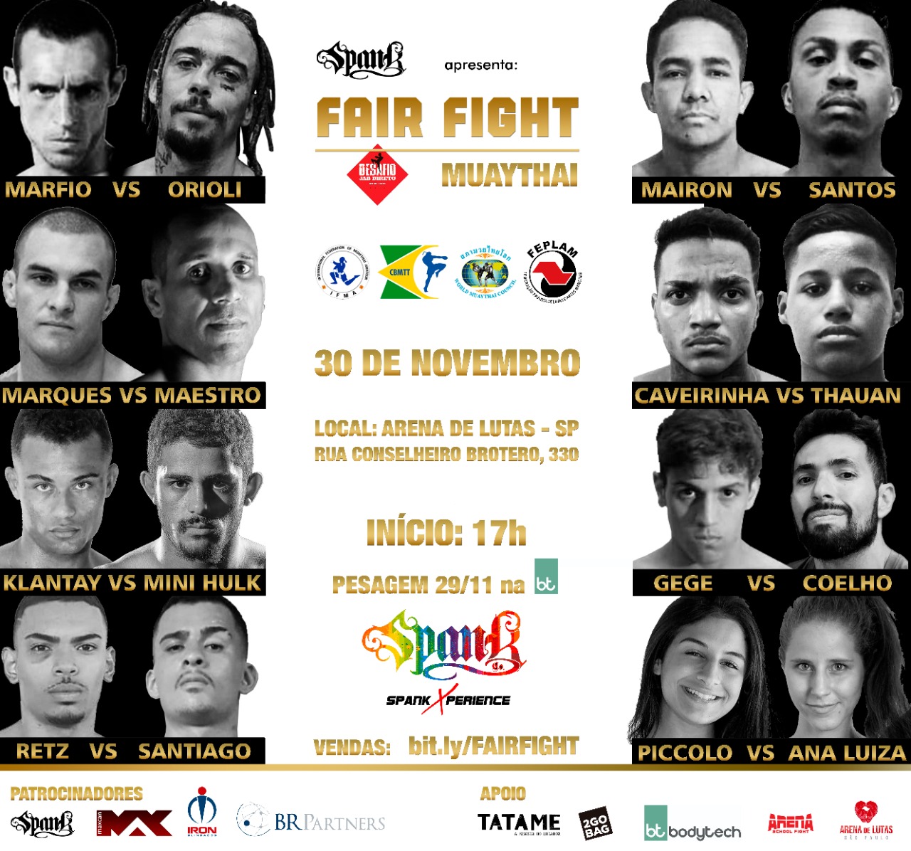 Com representantes da velha e nova geração do Muay Thai, Fair Fight realiza terceira edição no fim deste mês
