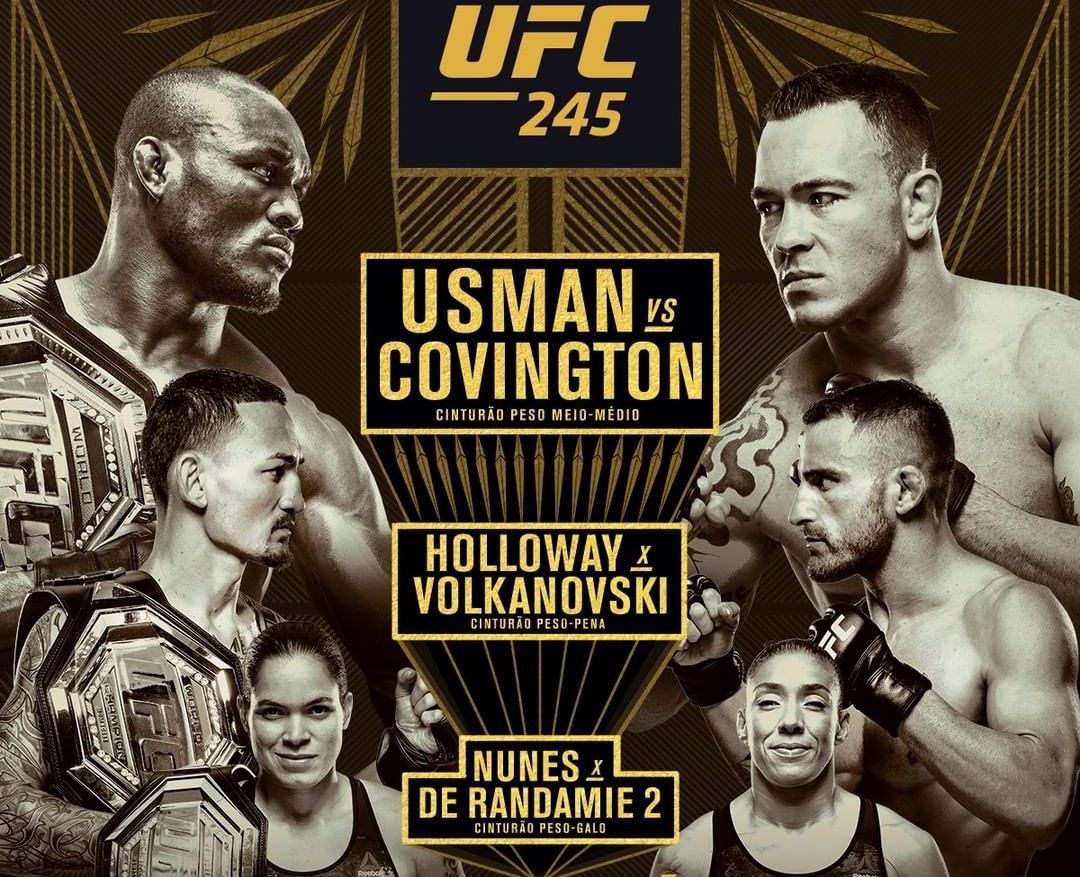 Campeões Kamaru Usman, Max Holloway e Amanda Nunes são favoritos nas lutas principais do UFC 245; saiba mais
