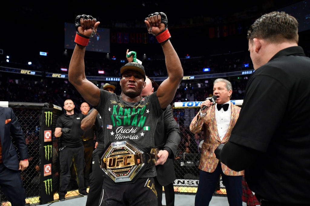 Campeão, Usman recebe bônus de US$ 50 mil por vitória no UFC 245