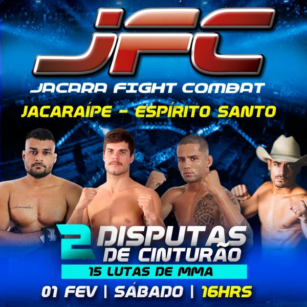 Em seu evento de estreia, Jacara FC terá duas disputas de cinturão e promete valorizar atletas do Espírito Santo