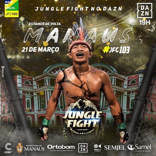 Com duas disputas de cinturão, Jungle Fight no DAZN desembarca em Manaus para 103ª edição; veja o card completo
