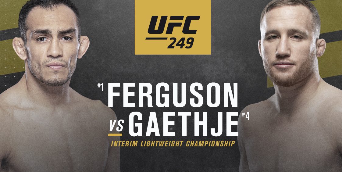 Dana White confirma Tony Ferguson x Justin Gaethje por cinturão interino na luta principal do UFC 249; confira