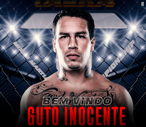 Com passagem pelo UFC, Guto Inocente se anima com ida para o Taura MMA e afirma: ‘Estou com muita fome de lutar’