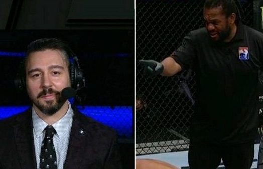 Comentarista e árbitro do UFC ‘trocam farpas’ após discussão por interrupção em luta de Massaranduba