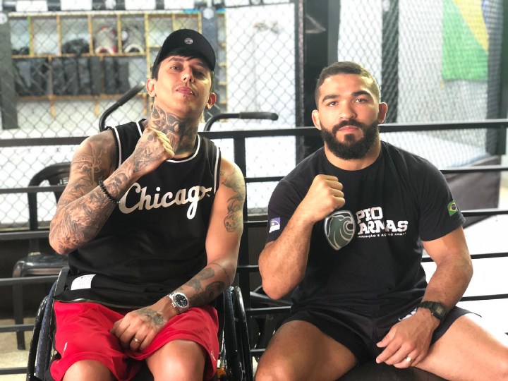 Patrício Pitbull e Paulo Borrachinha reforçam campanha para ajudar lutador com doença motora: ‘Estou há um ano sem poder treinar’