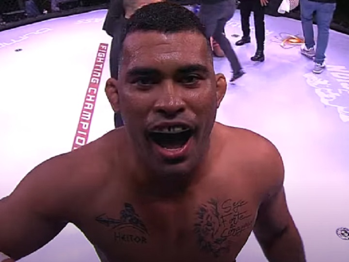 Vídeo: nada de Jiu-Jitsu! Ricardo Evangelista estreia no MMA com nocaute em apenas 15 segundos; assista