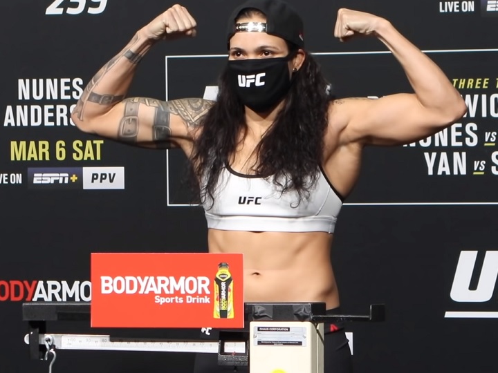 Amanda Nunes testa positivo para Covid-19 e tem disputa de cinturão retirada do UFC 265