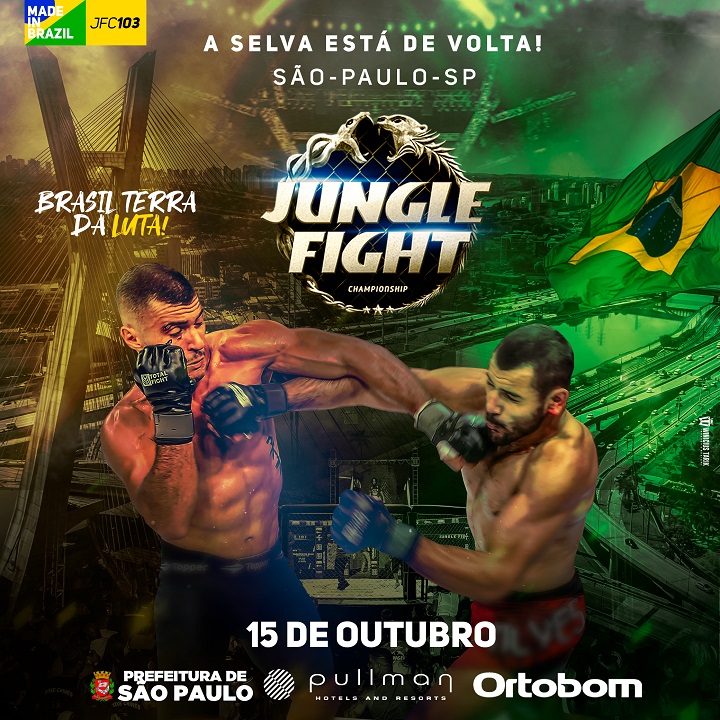 Com oportunidade para atletas de projetos sociais, Jungle Fight 103 acontece no mês de outubro
