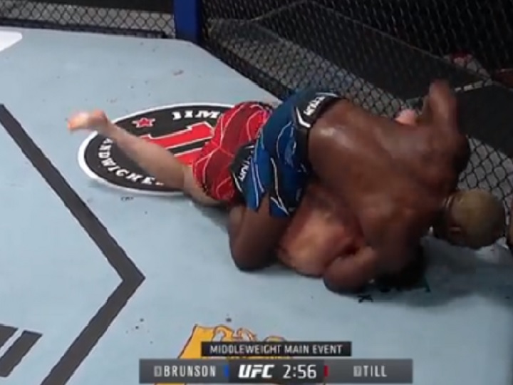 Vídeo: Derek Brunson encaixa justo mata-leão para finalizar Darren Till e segue em alta no UFC