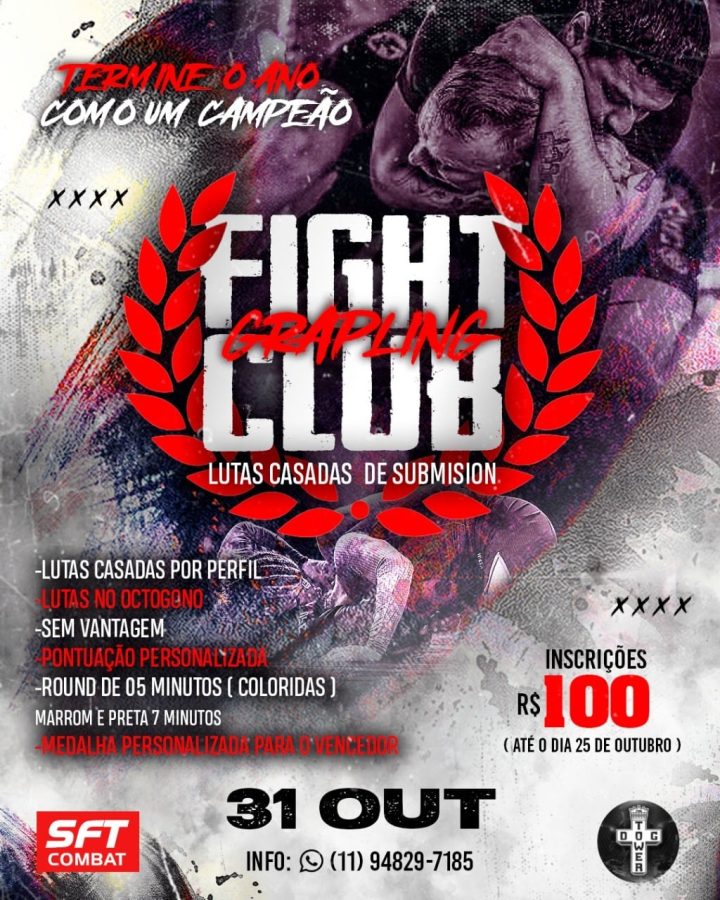 Após 15 edições e sucesso no MMA amador, Fight Club prepara evento de grappling para o fim de outubro