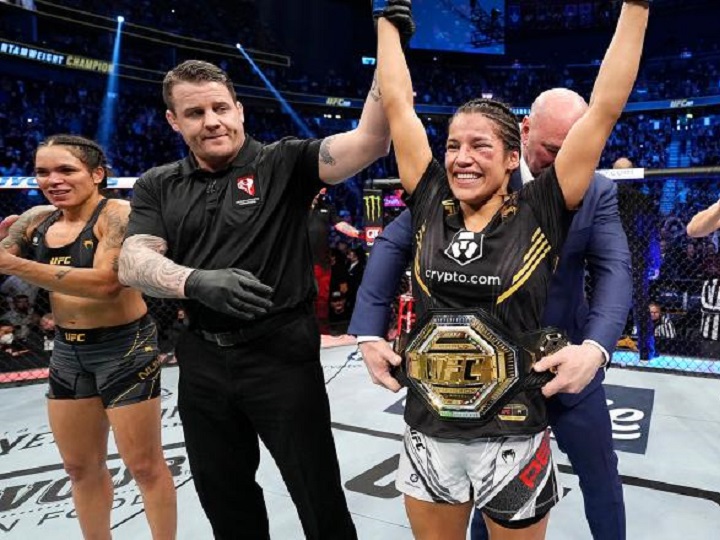 Julianna Peña derrotou Amanda Nunes em dezembro e conquistou o cinturão peso-galo do UFC (Foto: Divulgação/UFC)