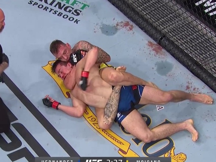 UFC 271: Renato Moicano domina adversário, finaliza e emplaca segunda vitória seguida; veja