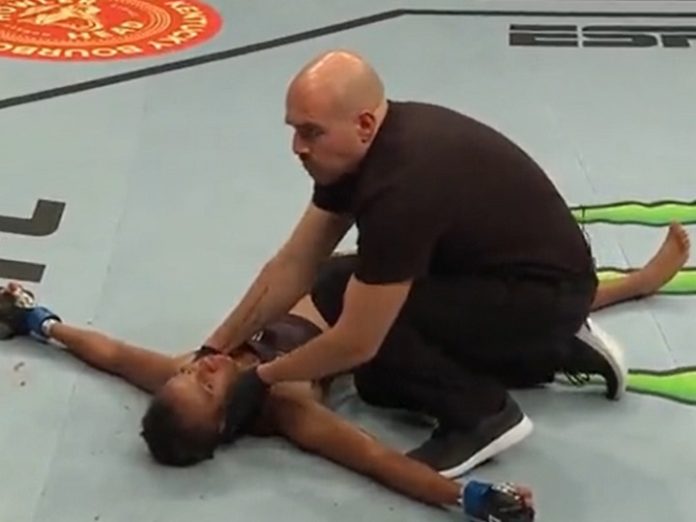 Brasileira Luana Dread foi nocauteada de forma brutal por Molly McCann no UFC Londres