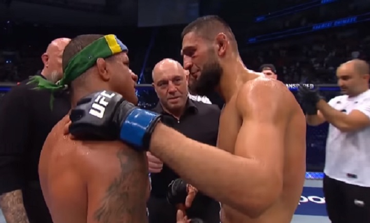 Duelo entre Khamzat Chimaev e Gilbert Durinho no UFC 273 foi exaltado por Dana White (Foto: Reprodução/UFC)