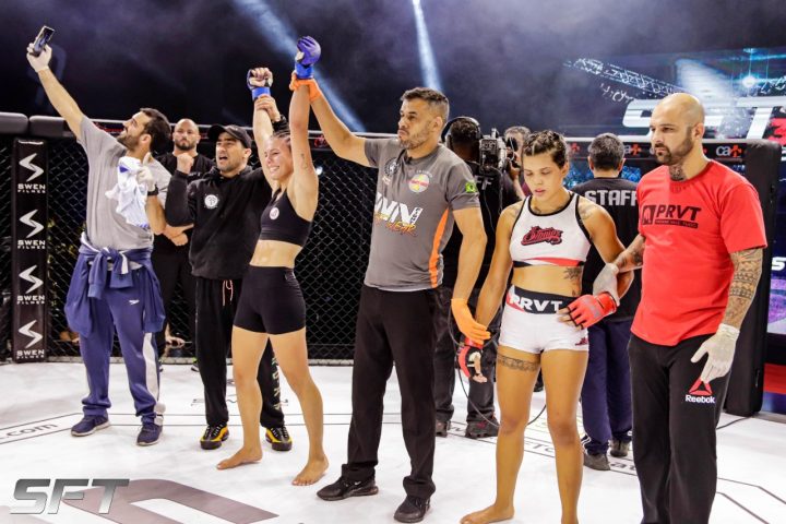 Oriunda do Judô e hoje no MMA, Luana Santos segue impressionando (Foto divulgação SFT)