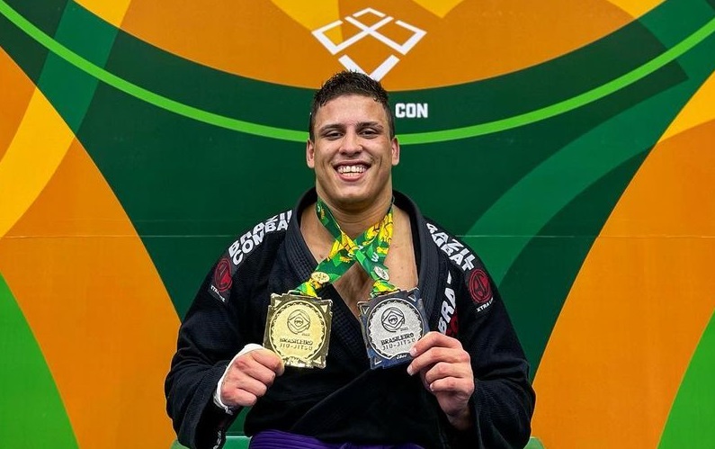 Brasileiro de Jiu-Jitsu: André Baeta fatura ouro no absoluto da faixa-roxa e prata na divisão; resultados
