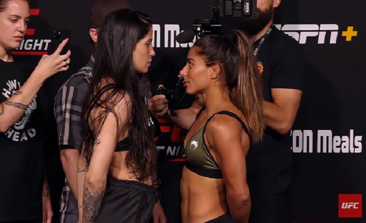 Duelo entre as brasileiras Polyana Viana e Tabatha Ricci vai agitar o card principal (Foto: Reprodução/UFC)
