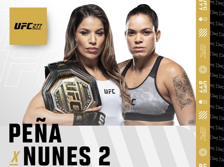 UFC 277 terá revanche entre Peña e Amanda, Borrachinha enfrentando Rockhold e muito mais; saiba