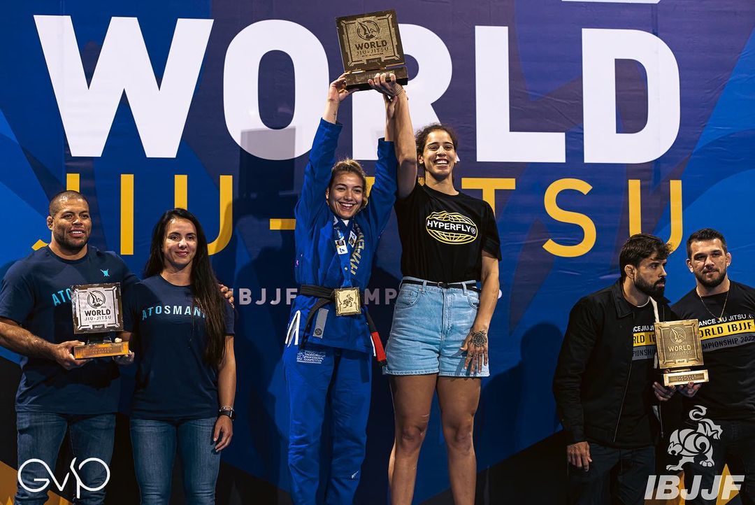 Dream Art foi campeã no adulto feminino no Mundial de Jiu-Jitsu (Foto: IBJJF)