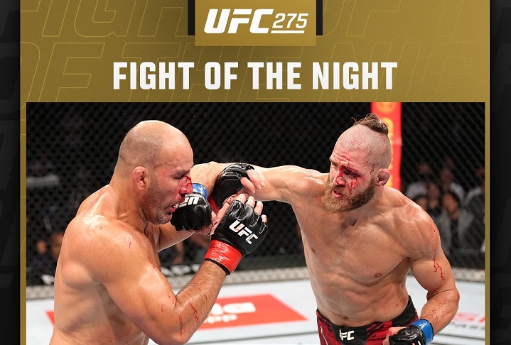 UFC 275: Prochazka e Glover fazem ‘Luta da Noite’ e faturam R$ 250 mil; outros cinco atletas são premiados
