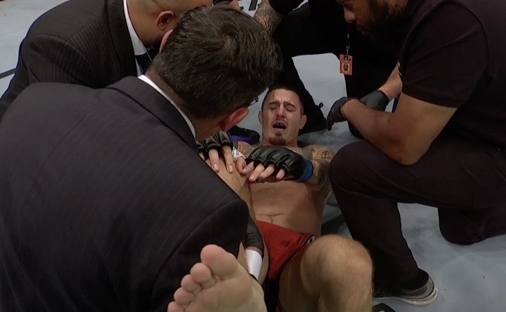Luta principal do UFC Londres é interrompida com 15 segundos após inglês sofrer séria lesão; veja