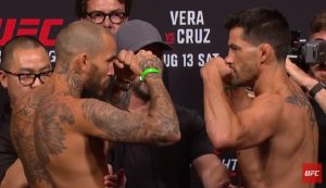 Marlon Vera e Dominick Cruz vão fazer a luta principal do UFC San Diego, neste sábado (Foto: Reprodução/UFC)