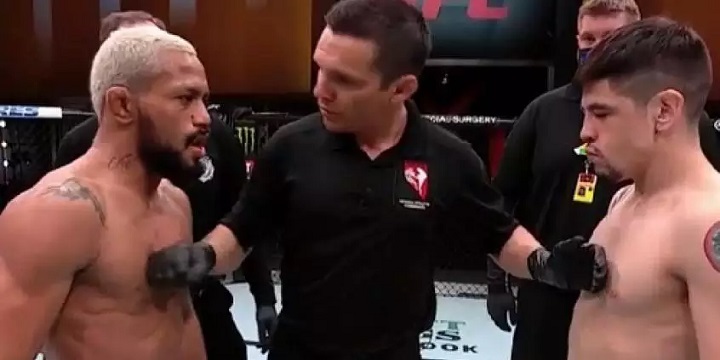 UFC 283, no Rio, em janeiro, terá o quarto duelo entre Deiveson Figueiredo e Brandon Moreno (Foto: Reprodução/UFC)