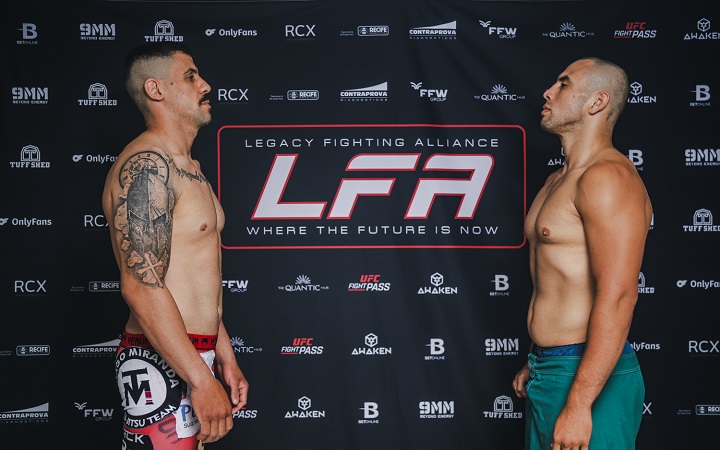 LFA 143: edição histórica acontece nesta sexta (30), no Recife, com duas disputas de cinturão; confira