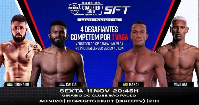 SFT e PFL MMA vão realizar GP com quatro dos melhores pesos-leves do Brasil (Foto divulgação)