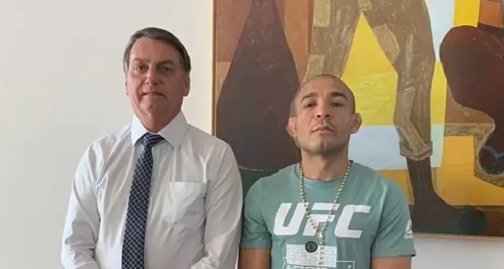 José Aldo explicou polêmicas envolvendo sua ligação com Jair Bolsonaro (Foto: Reprodução)