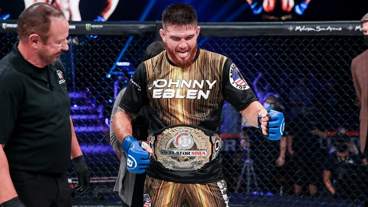 Campeão peso-médio do Bellator, Johnny Eblen afirma que seria um "desastre" para Alex Poatan, campeão do UFC (Foto: Divulgação/Bellator MMA)